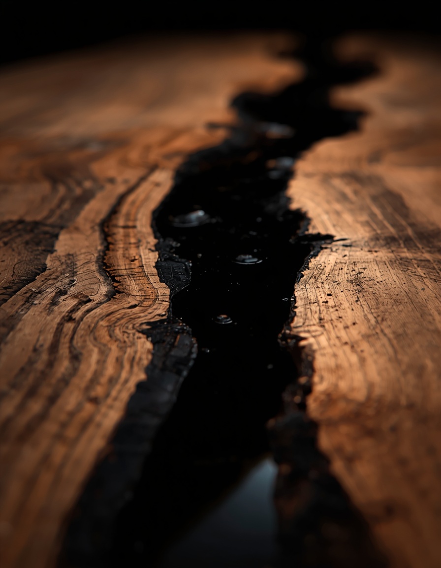 Epoxy Detail Nahaufnahme